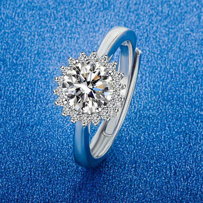 Radiant Round Cut CZ Solitaire Ring