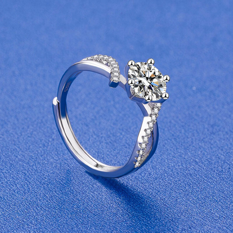 Gleaming Silver Brilliance Ring