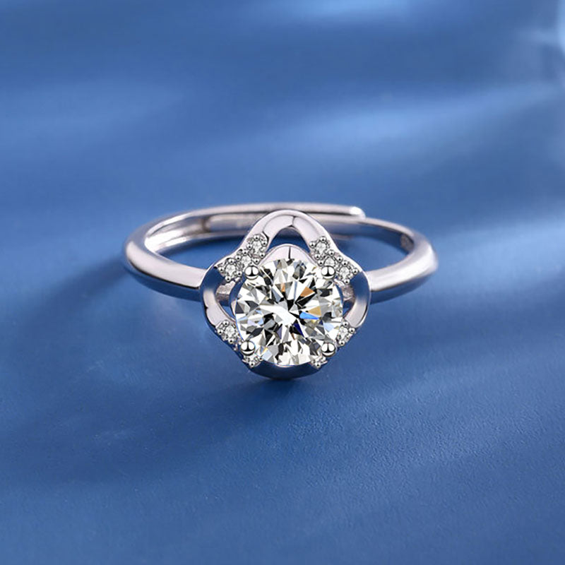 Elegant Double Halo Ring