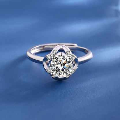 Elegant Double Halo Ring