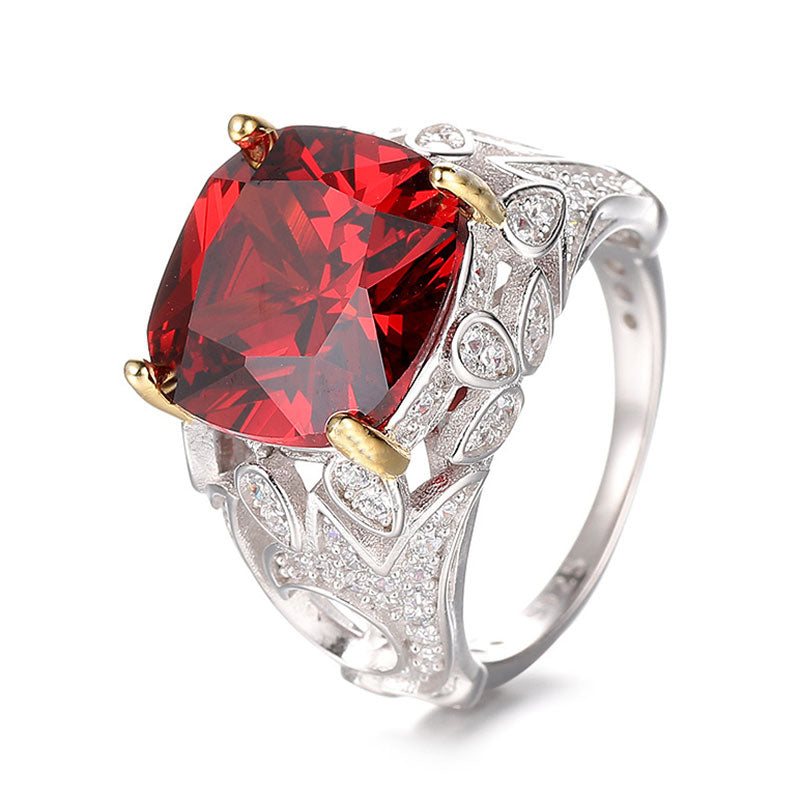 Unique Red & White and golden Diamond  Ring