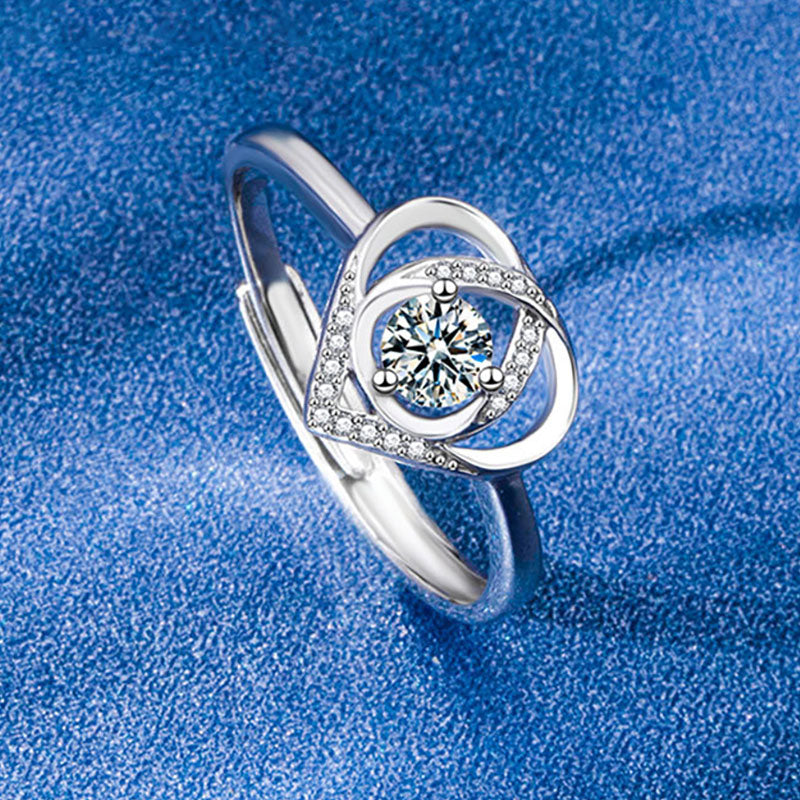 Sterling Silver Infinity Ring with Cubic Zirconia