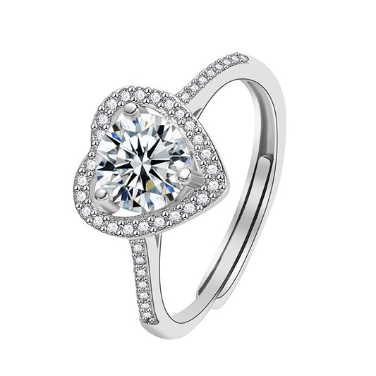 Sterling Silver Plated Cubic Zirconia Ring