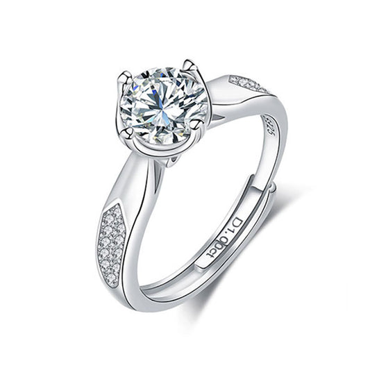 Sterling Silver Bow Ring with Cubic Zirconia