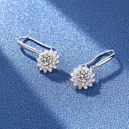 ﻿Round Moissanite Stud Earrings