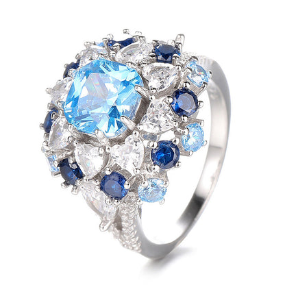 Antique Blue Diamond Ring