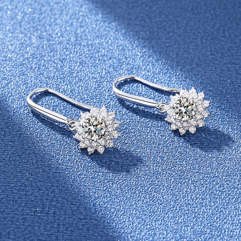 ﻿Round Moissanite Stud Earrings