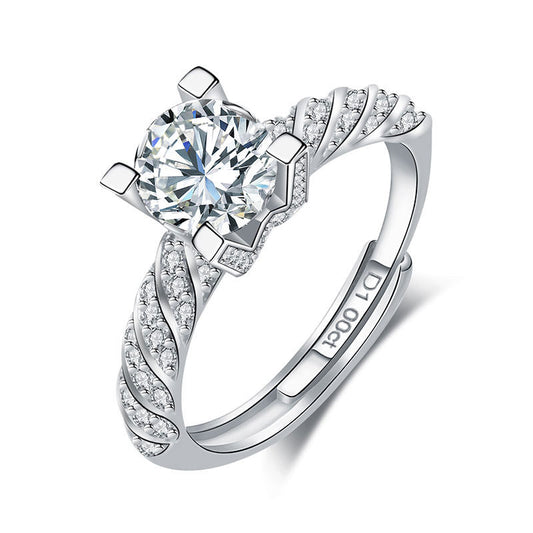 Beautiful Silver Diamond  Ring