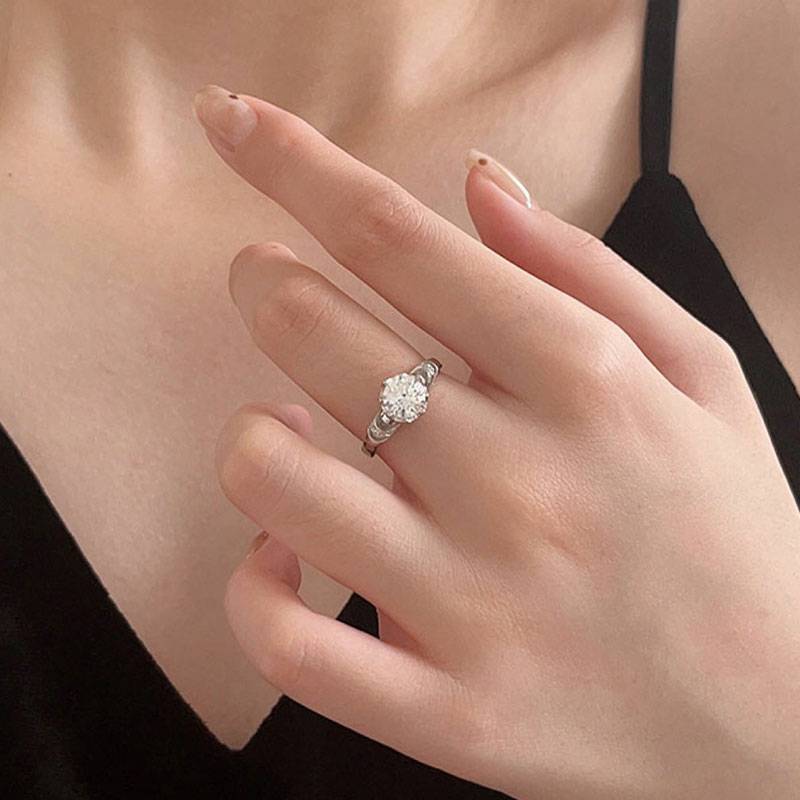 Becky Moissanite Ring