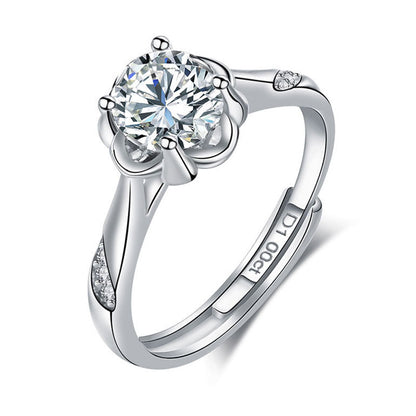 Dazzling Marquise CZ Cluster Ring