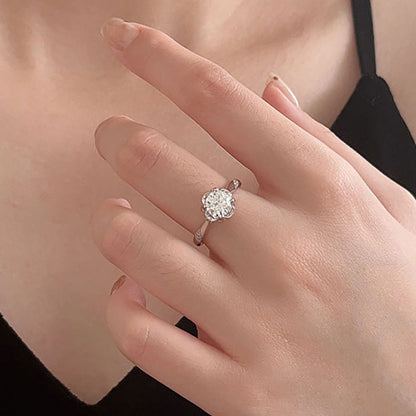 Dazzling Marquise CZ Cluster Ring